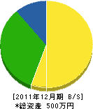 向井電気商会 貸借対照表 2011年12月期