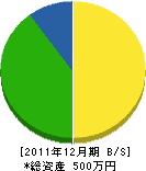 澤田塗装 貸借対照表 2011年12月期
