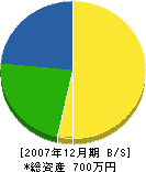 日南本組 貸借対照表 2007年12月期