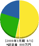 相沢塗装店 貸借対照表 2008年3月期