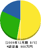 松山建商 貸借対照表 2009年12月期