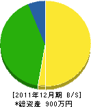 貞光造園土木 貸借対照表 2011年12月期