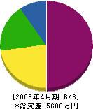 湯沢建設 貸借対照表 2008年4月期