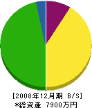 竹中左官 貸借対照表 2008年12月期