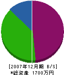 加藤工務店 貸借対照表 2007年12月期