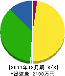 阪本塗装工業 貸借対照表 2011年12月期