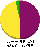 川崎建設 貸借対照表 2008年6月期