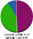 土田造園 貸借対照表 2009年12月期