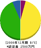 山本鉄工 貸借対照表 2008年12月期