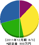 菅建設 貸借対照表 2011年12月期