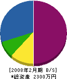 愛昭工業 貸借対照表 2008年2月期
