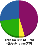 川征電気商会 貸借対照表 2011年12月期