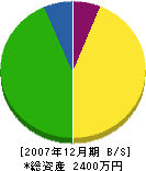山本鉄工 貸借対照表 2007年12月期