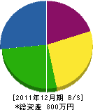 庄鉄工所 貸借対照表 2011年12月期