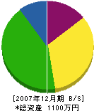 和田工業 貸借対照表 2007年12月期