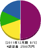 大澤工業所 貸借対照表 2011年12月期