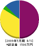 関東塗工社 貸借対照表 2009年5月期