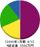 上池田木材 貸借対照表 2008年1月期