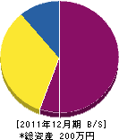 エクステリア松永 貸借対照表 2011年12月期
