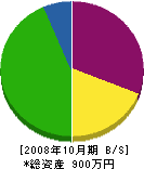 吉村組 貸借対照表 2008年10月期