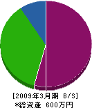 ミヤジマ工務店 貸借対照表 2009年3月期