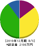 原山電業 貸借対照表 2010年12月期