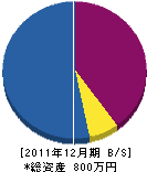 秋津工業 貸借対照表 2011年12月期