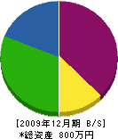竹浪施工管理事務所 貸借対照表 2009年12月期