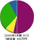 ミヤジマ工務店 貸借対照表 2008年3月期
