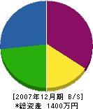 樫田塗装 貸借対照表 2007年12月期