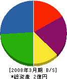 渡辺設備工業 貸借対照表 2008年3月期