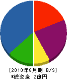 長谷川電気 貸借対照表 2010年8月期
