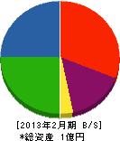 松崎工務店 貸借対照表 2013年2月期