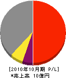 篠川電設工業 損益計算書 2010年10月期