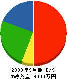中野工務店 貸借対照表 2009年9月期