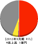 長田工務店 損益計算書 2012年9月期