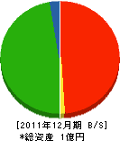 平山畳店 貸借対照表 2011年12月期