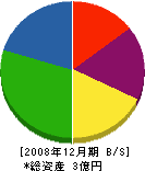 坂東建設 貸借対照表 2008年12月期