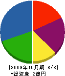 アライ 貸借対照表 2009年10月期