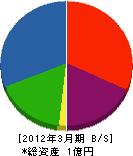 山田建設 貸借対照表 2012年3月期