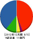 塩田工業 貸借対照表 2012年12月期