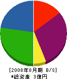 古川 貸借対照表 2008年8月期