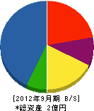 志村緑地 貸借対照表 2012年9月期