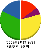 三誠電気工業 貸借対照表 2008年8月期