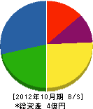 高須工務店 貸借対照表 2012年10月期