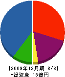 上村建設工業 貸借対照表 2009年12月期