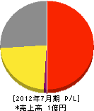 藤井土木 損益計算書 2012年7月期