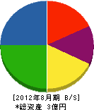阪神ワークス機工 貸借対照表 2012年8月期