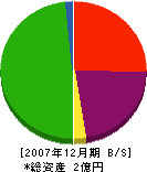 千代田建工 貸借対照表 2007年12月期