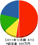諸橋泉常園 貸借対照表 2011年12月期